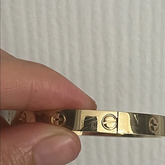 18k solid gold bangle - Picture 6 of 8